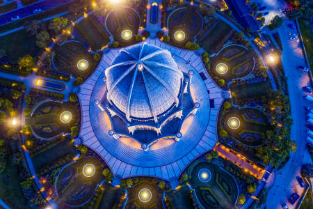 Aerial Image of BAHA\'I TEMPLE, WILMETTE, IL