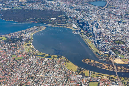 Aerial Image of PERTH FACING WEST HIGH