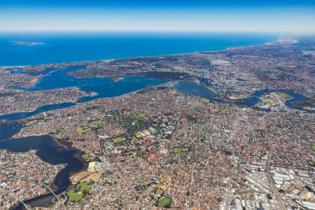 Aerial Image of PERTH FACING WEST HIGH