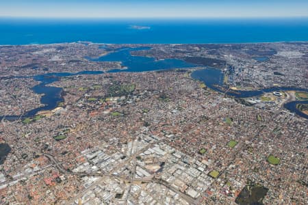 Aerial Image of PERTH FACING WEST HIGH