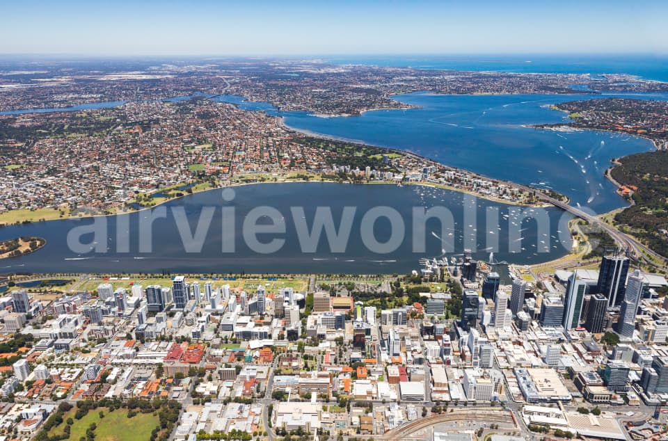 Aerial Image of Northbridge Perth
