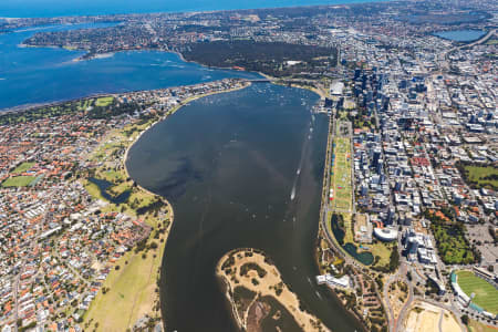 Aerial Image of PERTH CBD - AUSTRALIA DAY