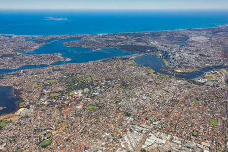 Aerial Image of PERTH FACING WEST HIGH