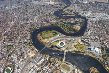 Aerial Image of OPTUS STADIUM / PERTH STADIUM HIGH