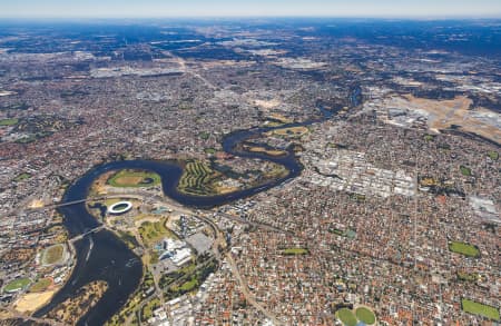 Aerial Image of OPTUS STADIUM / PERTH STADIUM HIGH