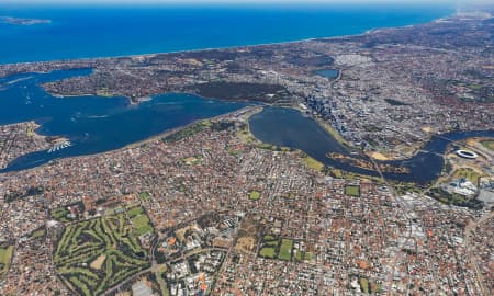 Aerial Image of PERTH FACING WEST HIGH