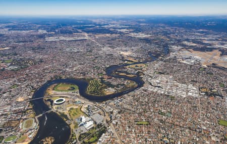 Aerial Image of OPTUS STADIUM / PERTH STADIUM HIGH