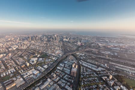 Aerial Image of WEST MELBOURNE AT SUNSET