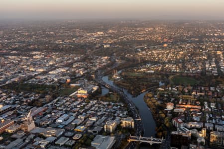 Aerial Image of RICHMOND AT SUNSET