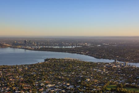 Aerial Image of CANNING BRIDGE TO PERTH CBD