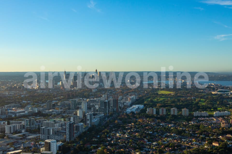 Aerial Image of Zetland Late Afternoon