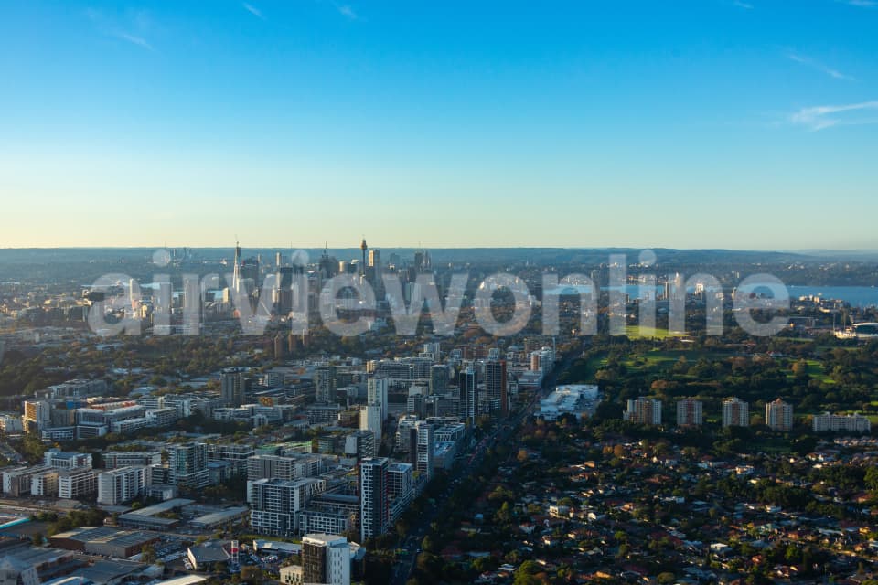 Aerial Image of Zetland Late Afternoon
