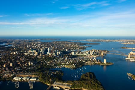 Aerial Image of NORTH SYDNEY LATE AFTERNOON