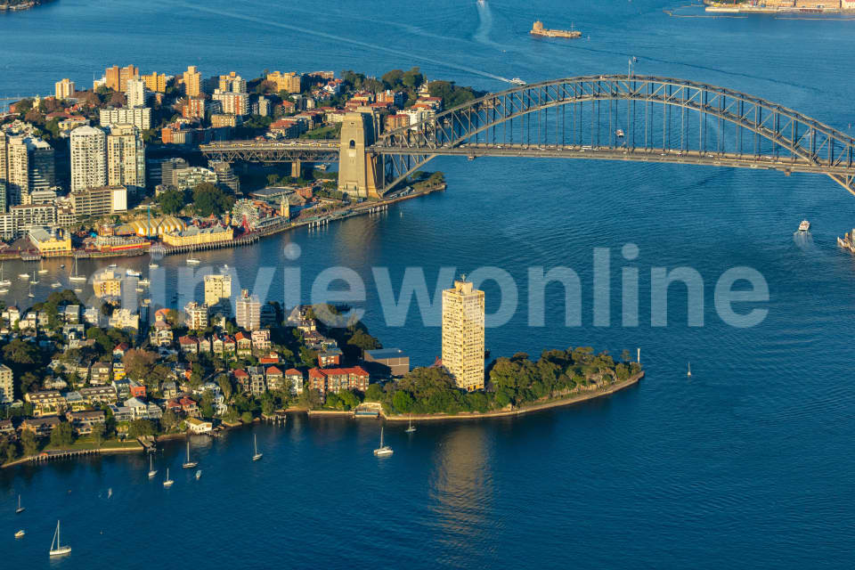 Aerial Image of McMahons Point Late Afternoon