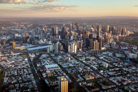 Aerial Image of SUNRISE IN MELBOURNE