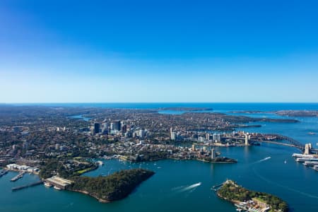 Aerial Image of SYDNEY HARBOUR BRIDGE AND NORTH SYDNEY