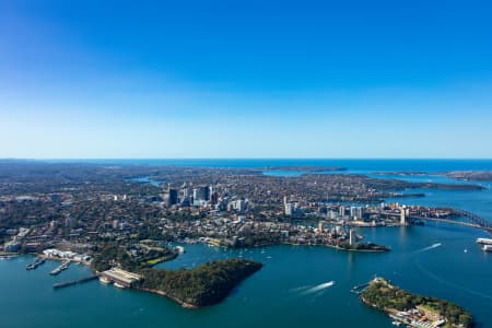 Aerial Image of SYDNEY HARBOUR BRIDGE AND NORTH SYDNEY