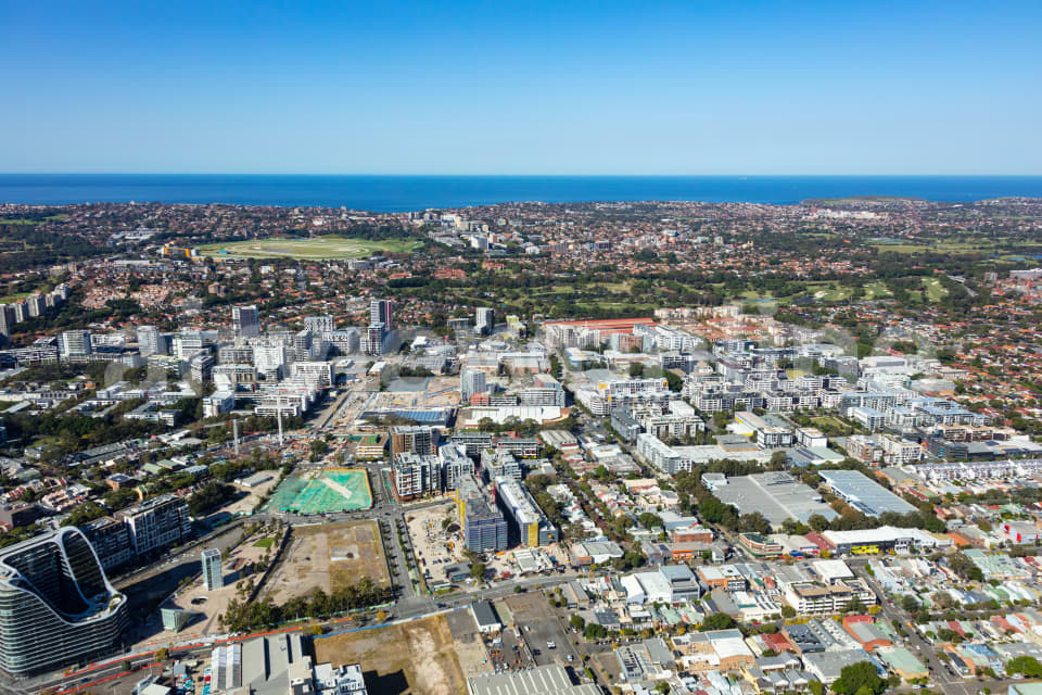 Aerial Image of Green Square Development Zetland
