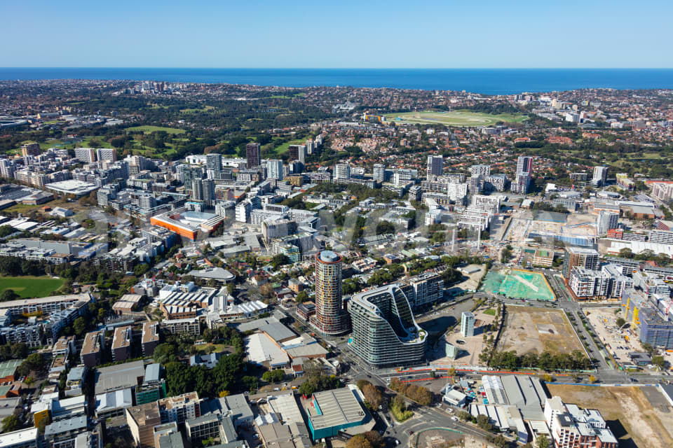 Aerial Image of Green Square Development Zetland