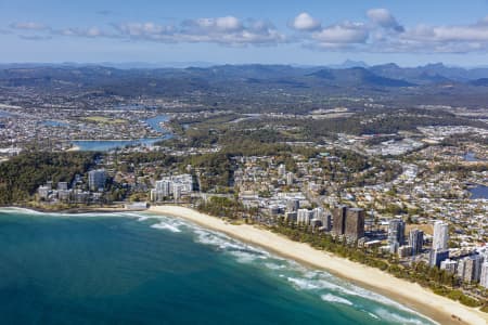 Aerial Image of BURLEIGH HEADS