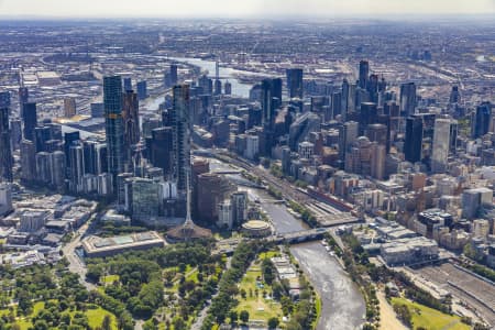 Aerial Image of SOUTHBANK MELBOURNE