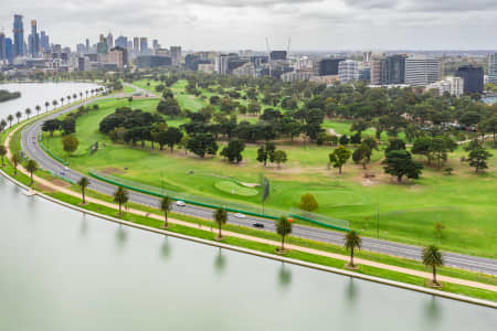 Aerial Image of ALBERT PARK LAKE AND GOLF COURSE