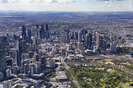 Aerial Image of SOUTHBANK MELBOURNE