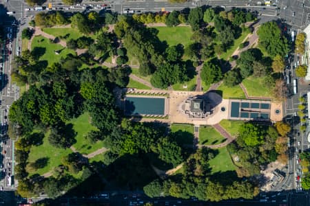 Aerial Image of ANZAC MEMORIAL HYDE PARK SYDNEY