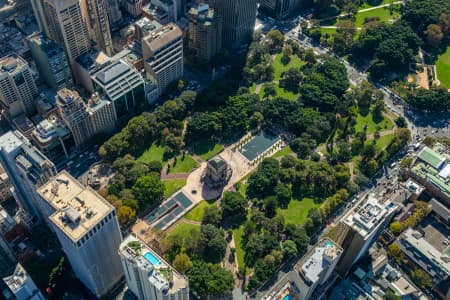 Aerial Image of ANZAC MEMORIAL HYDE PARK SYDNEY