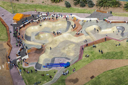 Aerial Image of MARINA TRIANGLE RESERVE IN ST KILDA