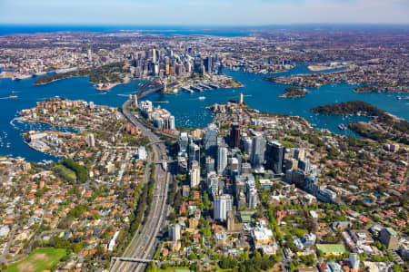 Aerial Image of NORTH SYDNEY CBD