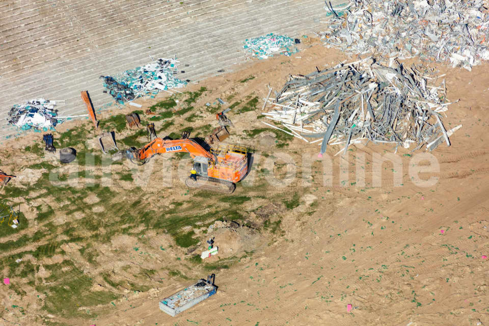 Aerial Image of Allianz Stadium Demolition Moore Park