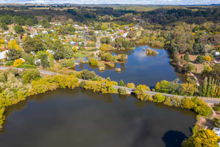 Aerial Image of LAKE DAYLESFORD IN AUTUMN