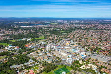 Aerial Image of FAIRFIELD CBD AND TRAIN STATION