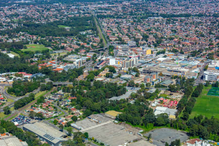 Aerial Image of FAIRFIELD CBD AND TRAIN STATION
