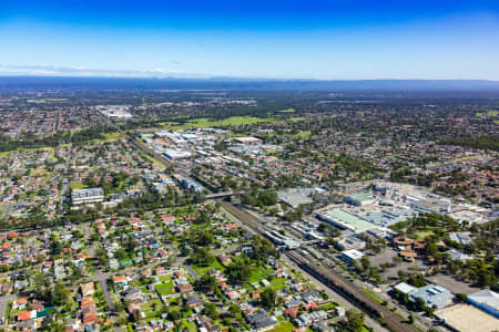 Aerial Image of MOUNT DRUITT SHOPS AND TRAIN STATION