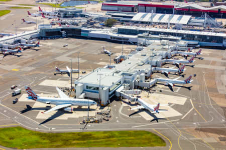 Aerial Image of SYDNEY DOMESTIC TERMINAL 18TH MARCH 2020