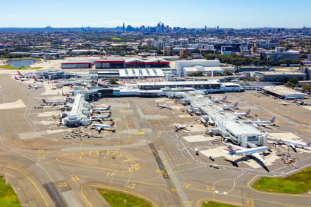 Aerial Image of SYDNEY DOMESTIC TERMINAL 18TH MARCH 2020