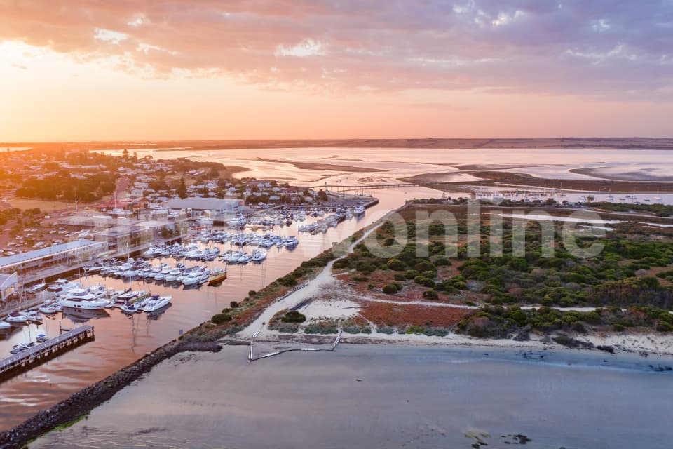 Aerial Image of Queenscliff Harbour and Swan Bay