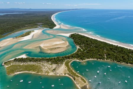 Aerial Image of NOOSA HEADS AND  RIVER MOUTH