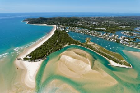 Aerial Image of NOOSA RIVER MOUTH LOOKING SOUTH