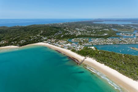 Aerial Image of NOOSA MAIN BEACH LOOKING SOUTH-EAST