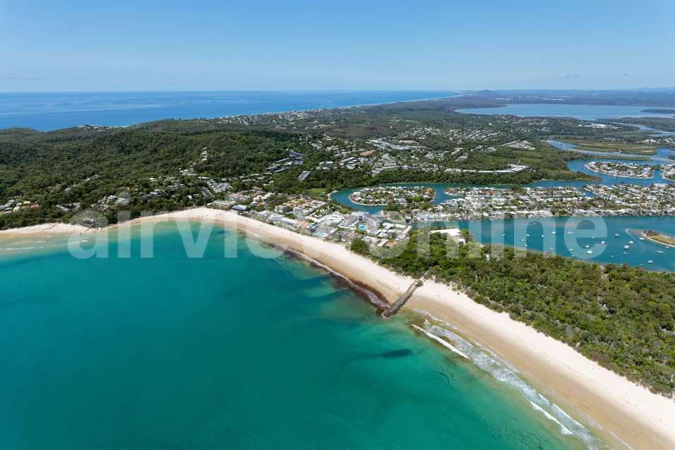 Aerial Image of Noosa Main Beach looking south-east