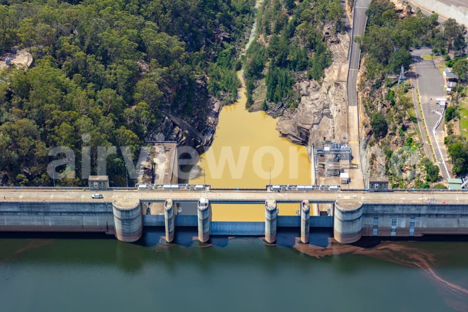 Aerial Image of Warragamba Dam at 82% March 2020