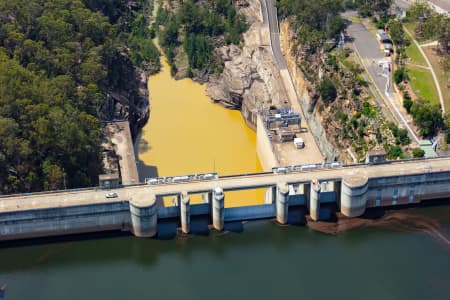 Aerial Image of WARRAGAMBA DAM AT 82% MARCH 2020