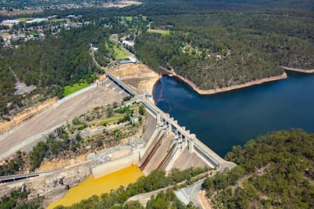 Aerial Image of WARRAGAMBA DAM AT 82% MARCH 2020