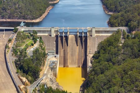 Aerial Image of WARRAGAMBA DAM AT 82% MARCH 2020