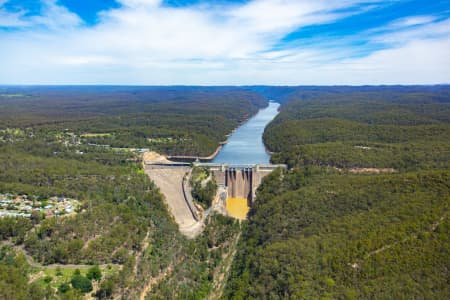 Aerial Image of WARRAGAMBA DAM AT 82% MARCH 2020