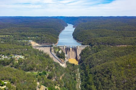 Aerial Image of WARRAGAMBA DAM AT 82% MARCH 2020