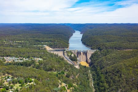 Aerial Image of WARRAGAMBA DAM AT 82% MARCH 2020